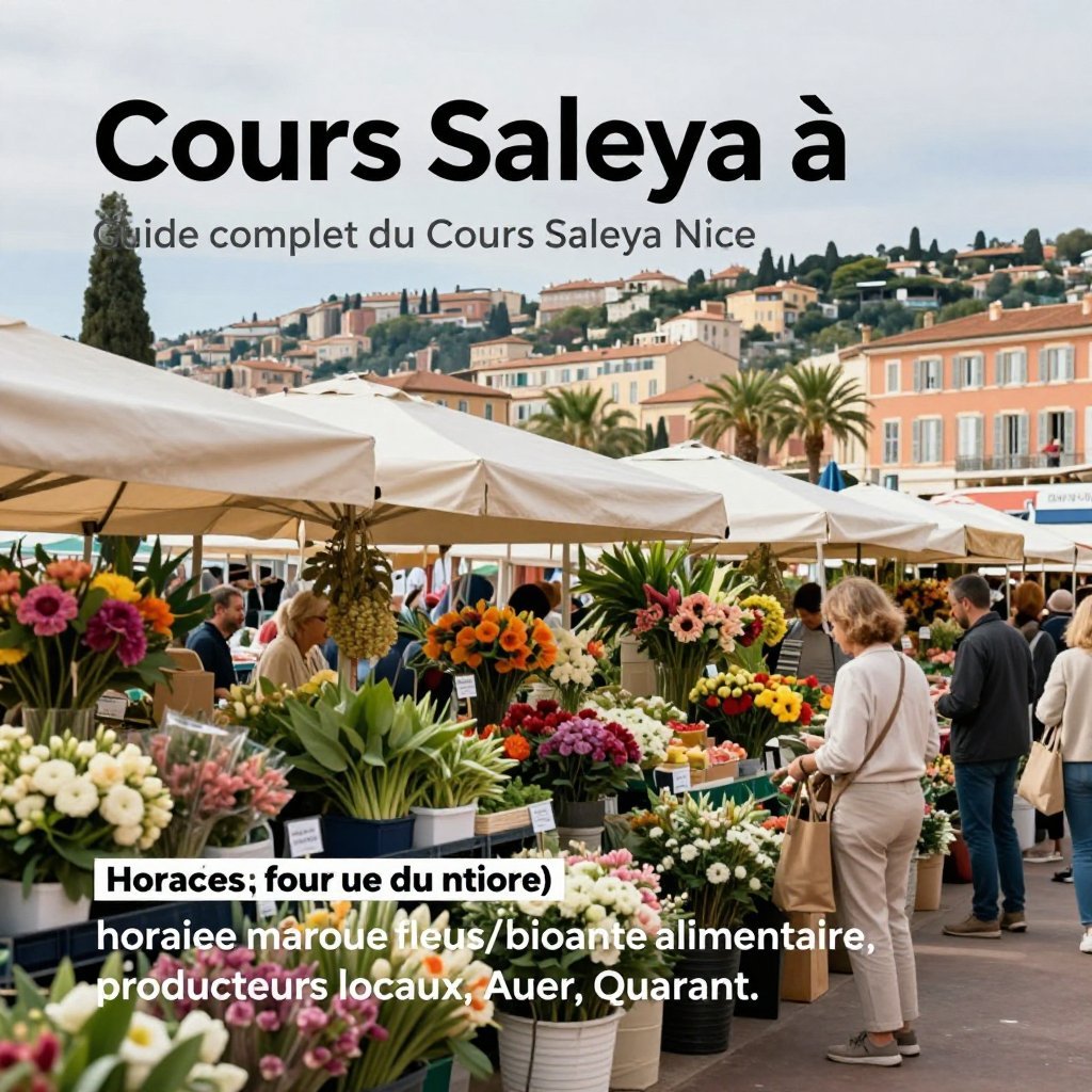 Cours Saleya à Nice : guide complet du marché, cycle annuel et producteurs locaux incontournables