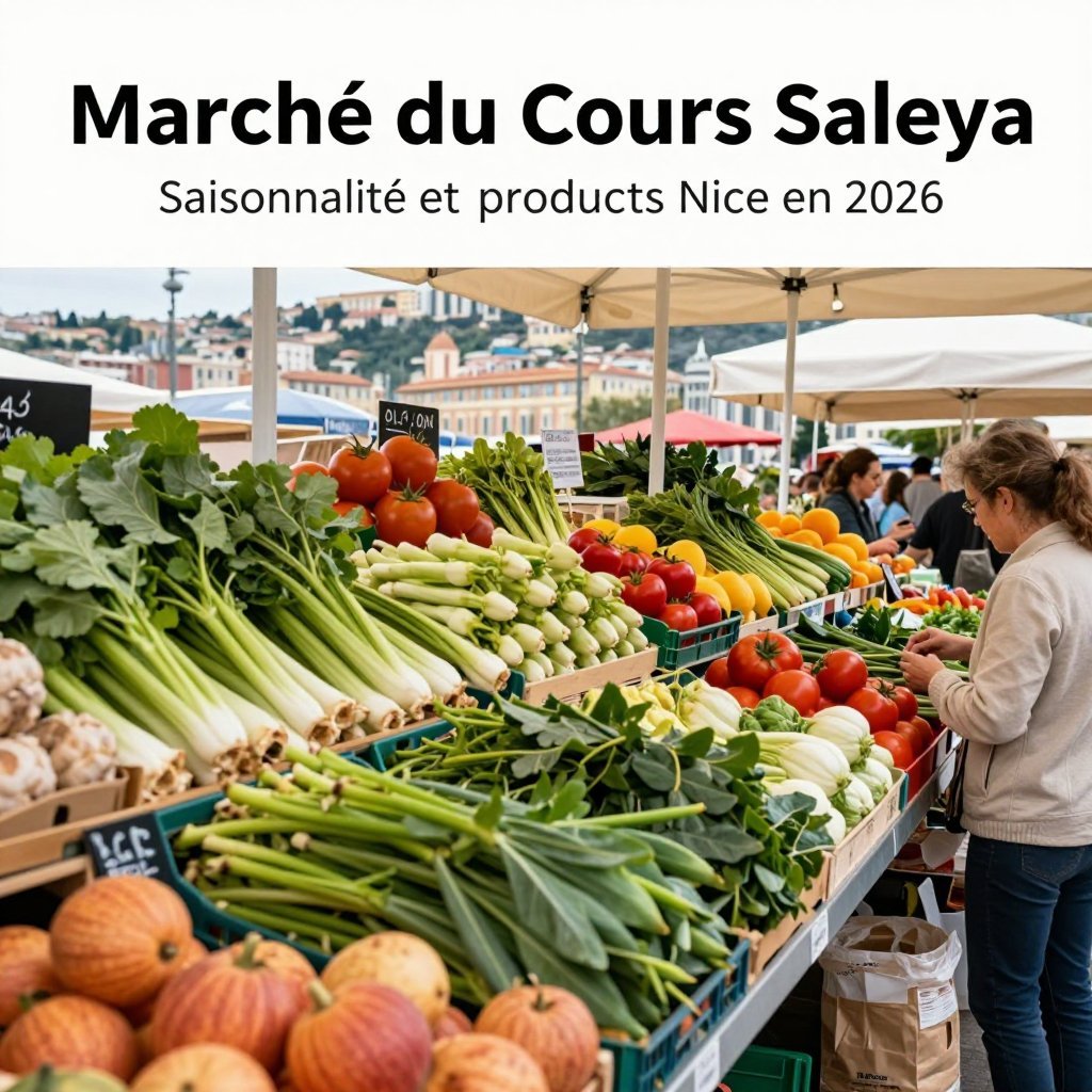 Marché du Cours Saleya à Nice : saisonnalité et produits locaux 2026