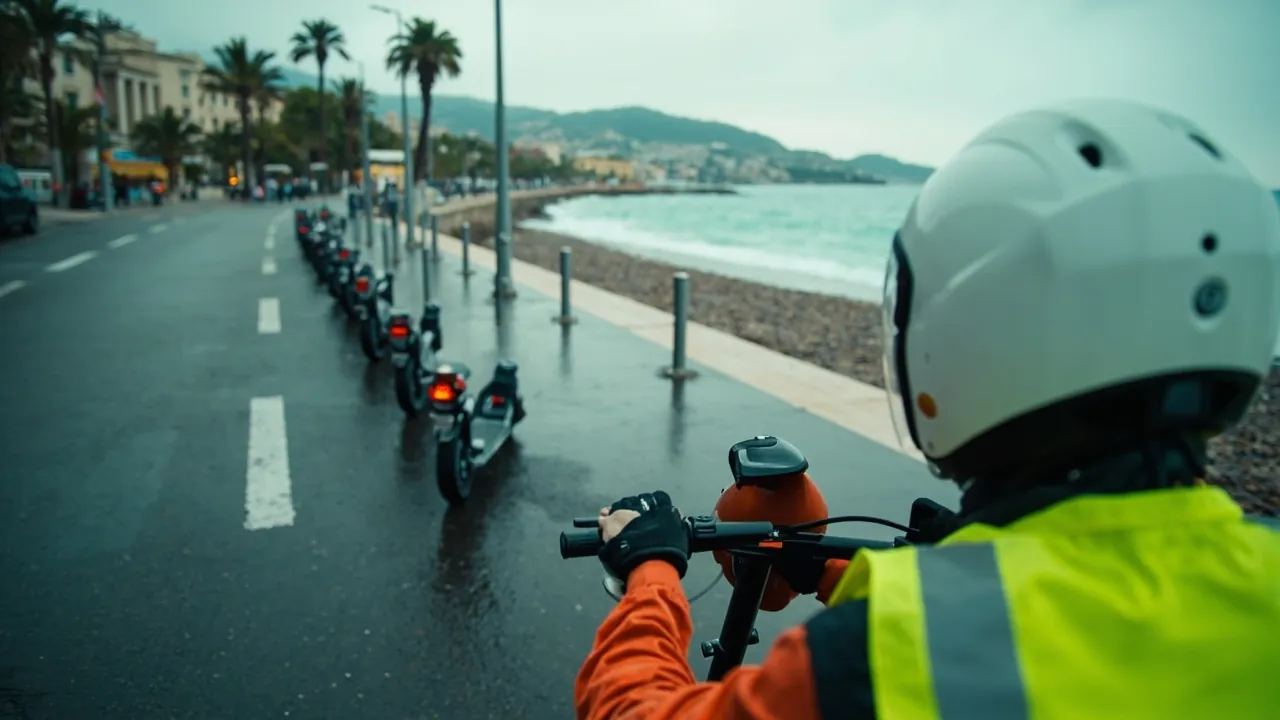 Nice, trottinette et Promenade