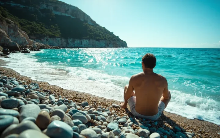 Plage du Castel à Nice : la plus belle plage naturelle sous la colline du château