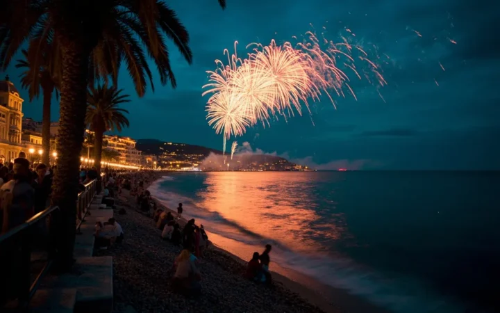 Feux artifice Nice 14 juillet 2026 : meilleurs endroits et conseils