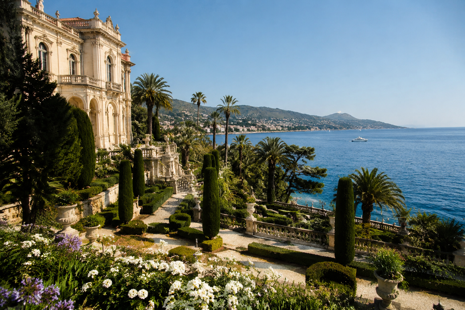 Saint-Jean-Cap-Ferrat : la Villa Ephrussi et le sentier du littoral